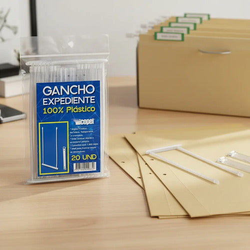 Gancho Legajador Expediente X 20 Capacidad Hasta 1.000 Hojas
