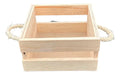 Caja Decorativa Canasta Madera Pino Regalo 15x15x8 Cm Madera Caja