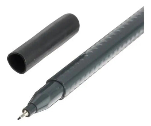 Micropunta Grip Fine Faber Castell Negro X10 Und