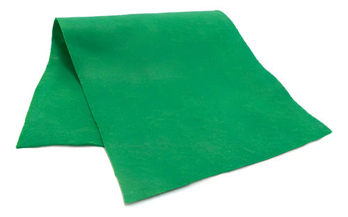 Paño Lency Fieltro Manualidades Importado 100x92 Cm Verde Verde Oscuro