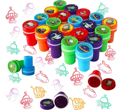 Sellos Infantiles Estampados Didácticos X 15 Unidades