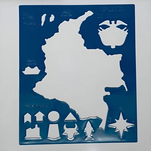 Plantilla Croquis Mapa De Colombia Según Disponibilidad