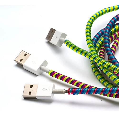 30 Unidades Protector Cable En Resorte Surtido