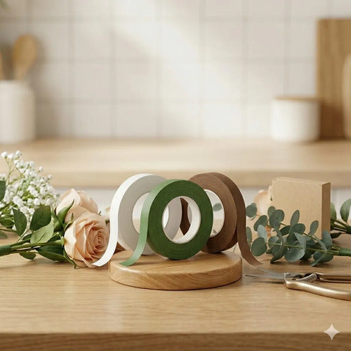 Cinta Floraltape Floratex 1cm X 27 Metros - 3 Rollos Surtido Rollo