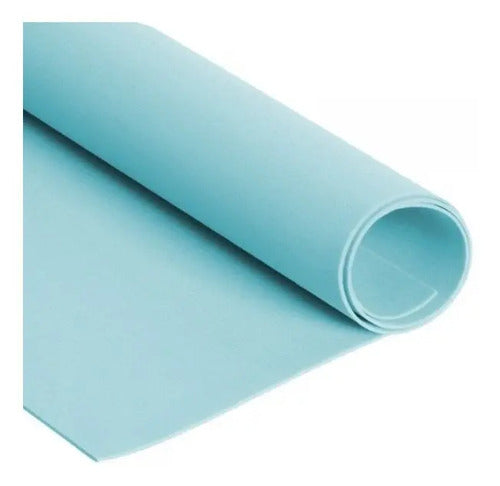 1 Pliego Papel Foami Azul Claro