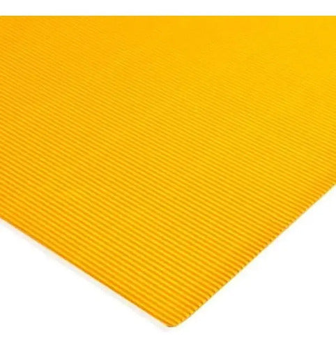 Cartón Microcorrugado 70 X 50 Cm Amarillo X 2 Unidades