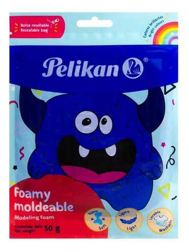 Foamy Moldeable Lavable Pelikan 50gr Color Azul