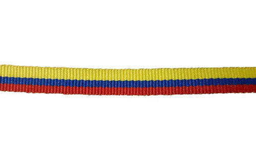 Cinta Tela Faya Tricolor 1cm X 50 Metros Tricolor