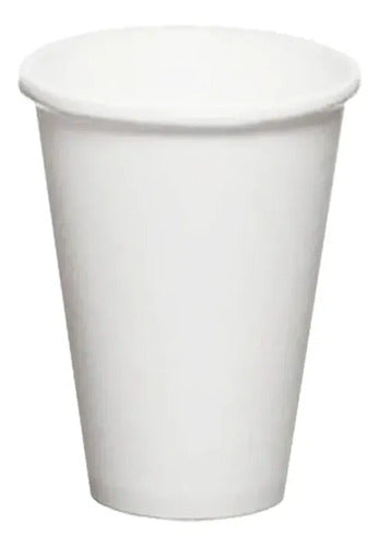 Vaso Cartón Desechable Grande Blanco 22oz - 650 Ml X 75 Und Blanco