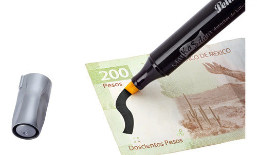 Marcador Detectar Billetes Falsos Marka Data Pelikan X 6 Und Negro