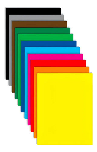 Papel Silueta Surtidos Medio Pliego 70x50 Cm - 20 Unidades  Surtido