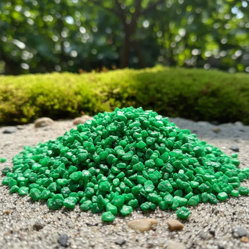 Piedra Artificial Para Manualidades Escolar 470gr Verde
