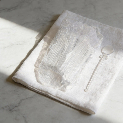 Mezclador Plastico Coctel Eco X 500 Unidades Transparente