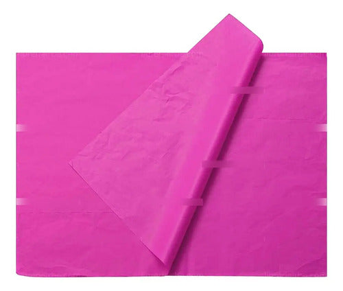 100 Pcs Papel Seda Fucsia