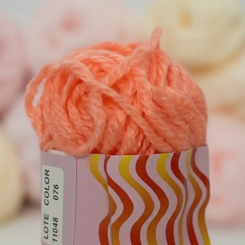 Lana Escolar Acrílica Curuba/piel 16 Gr - 2 Unidades Coral Claro