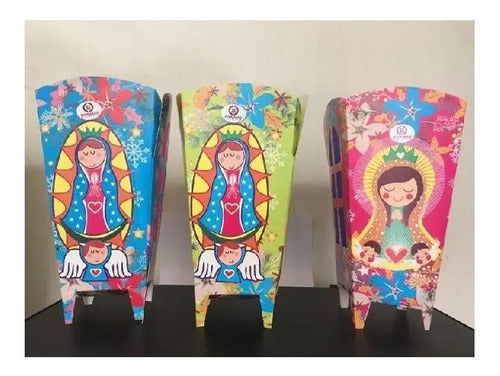 Farol Navideño De Piso En Kraft X 10 Unidades