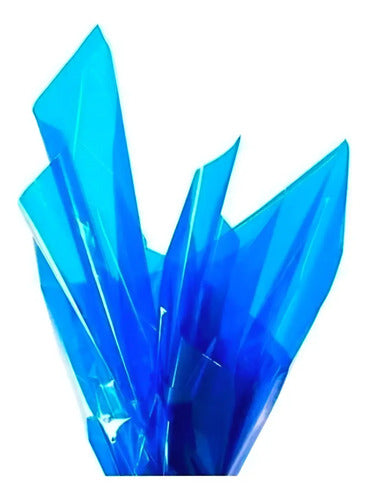 Papel Celofán Azul X 100 Pliegos 70*100 Cms  Azul