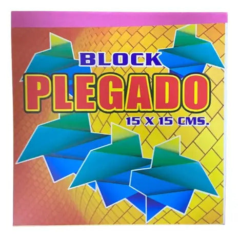 Block Papel Plegados 15 X 15 Origami 20 H - 2 Unidades Surtido