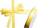 Cinta Amarillo Raso Tela Satín Moños 50 Mts X 1.2 Cm  Amarillo