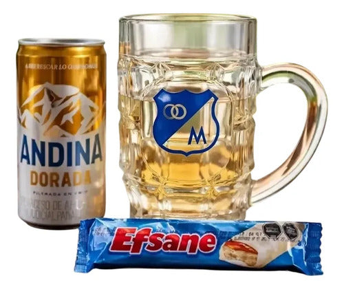Ancheta Regalo Vaso Cervecero Millonarios