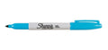 Sharpie Azul Claro Permanente Punta Fina X 4 Unidades