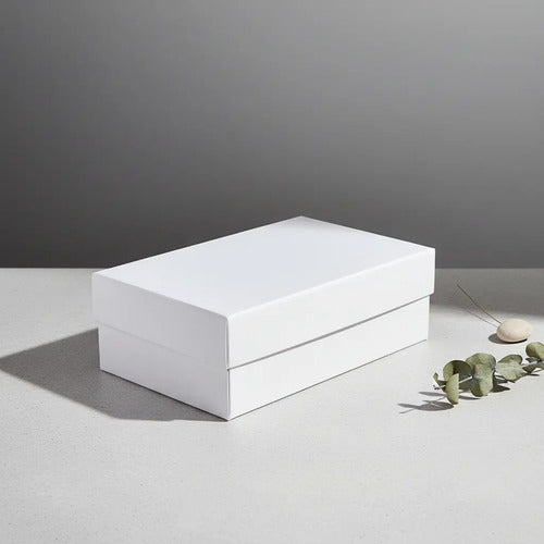 Cajas Cartón Kraft Blanco Armable 24 X 15 X 8 Cm Kraft
