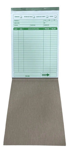 Multi Forma Comercial Autocopiante Grande 50 Pares