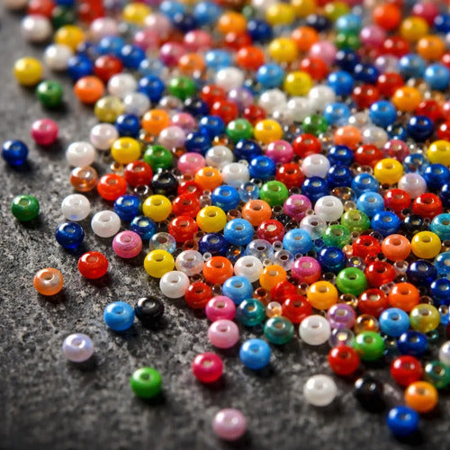 Mostacilla China Colores Surtidos X 500gr Surtido 2 Mm