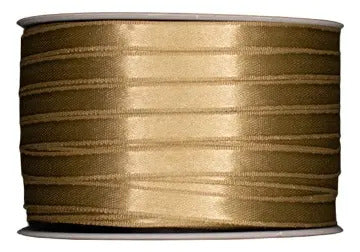 Cinta Dorado Raso Tela Satín Moños 100 Mts X 7mm Dorado