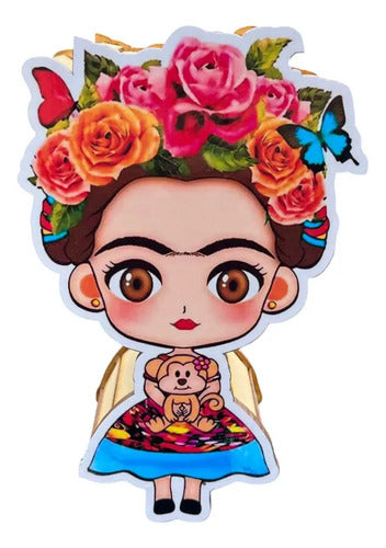 Caja Decorativa Forma De Frida Kahlo 20x14x6 Cm Mdf Frida Kahlo