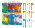 Mezclador Plastico Coctel X 100 Unidades Transparente