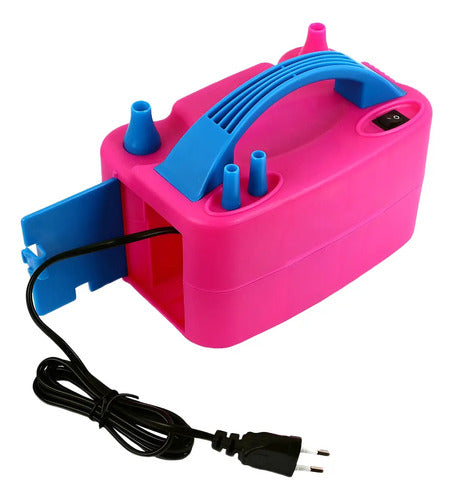 Inflador De Globos Electrico Doble Boquilla 110v