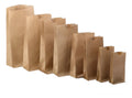 Bolsas De Papel 12 Libras 18x46x10cm  - 500 Unidades Kraft 12 Libras