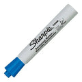 Marcador Permanente Azul Sharpie Punta Cincel X 3 Unidades