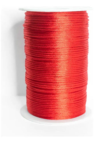 Cordón Seda 2mm X 130 Metros - 6 Rollos  Surtido