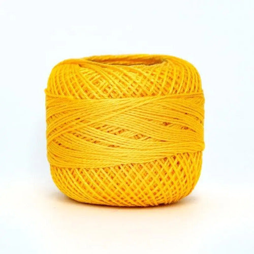 Hilo Lana Amarillo Ovillo Crochet 50 Gr Amarillo