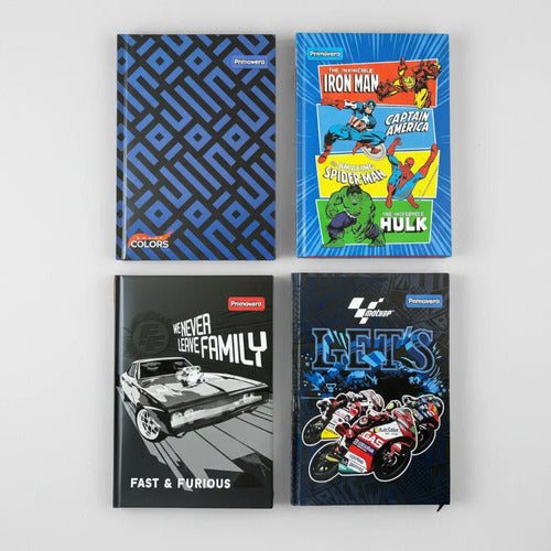 Cuaderno 5 Materias Pequeño Hombre 150 Hjs Pasta Dura Cocido Masculino