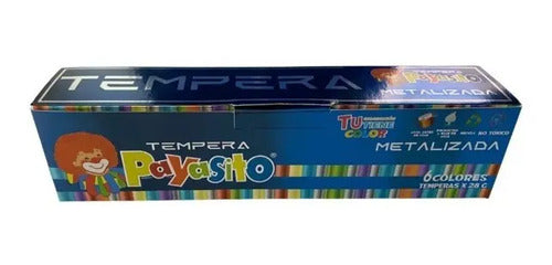 Tempera X 6 Colores Metalizada Payasito