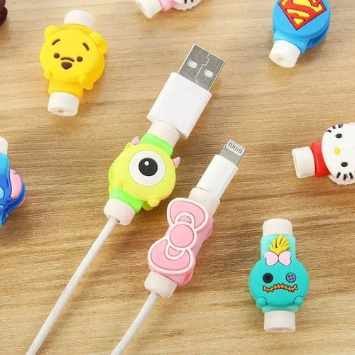 24 Unidades Protector Cable Muñecos Surtidos