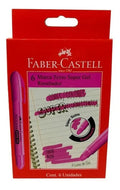Resaltador Super Gel Faber Castell Rosado Caja X 6