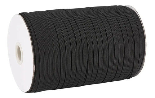 Elástico Resorte Caucho Negro 5mm X 100 Metros Negro