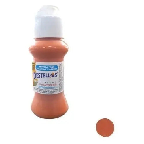Pintura Cerámica Y Madera Destellos Color A Elección X 3 Und
