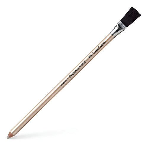 Lápiz Borrador Con Escobilla Faber Castell Dorado