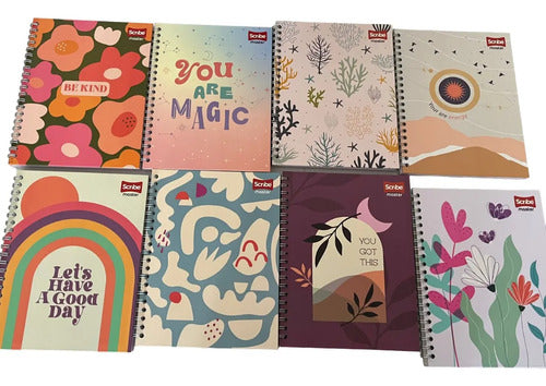 Cuaderno Grande Argollado Pasta Dura 80 H - 15 Unidades