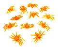 Arañas Naranja Decoración Para Haloween X 30 Pcs Naranja