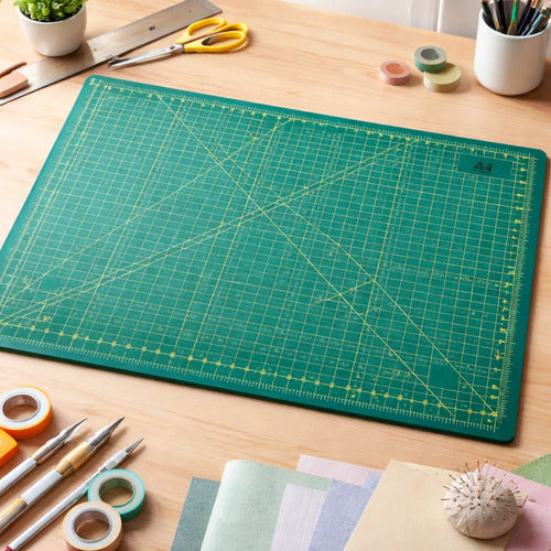 Tabla Base Para Corte Tamaño A4 - 30x22 Cm Verde