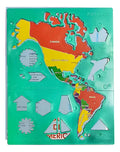 Plantilla Croquis Mapa Político  De America Según Disponibilidad