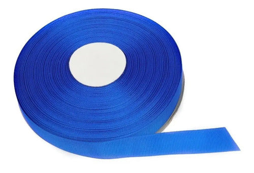 Cinta Faya Acanalada Azul Rey 25mm X 100 Metros Azul
