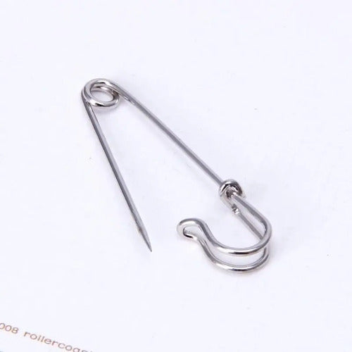 Gancho Metálico Nodriza Grande  Para Falda 7.5 Cm X 12 Und