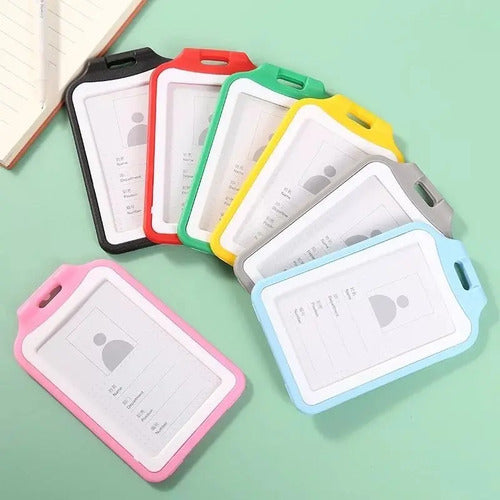 Porta Carnet Escarapela Vertical Colores X 12 Unidades